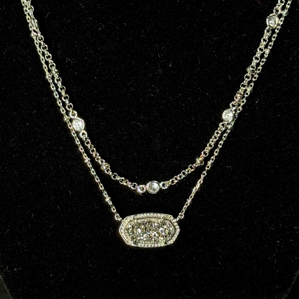 Kendra Scott Silver Layered Necklace